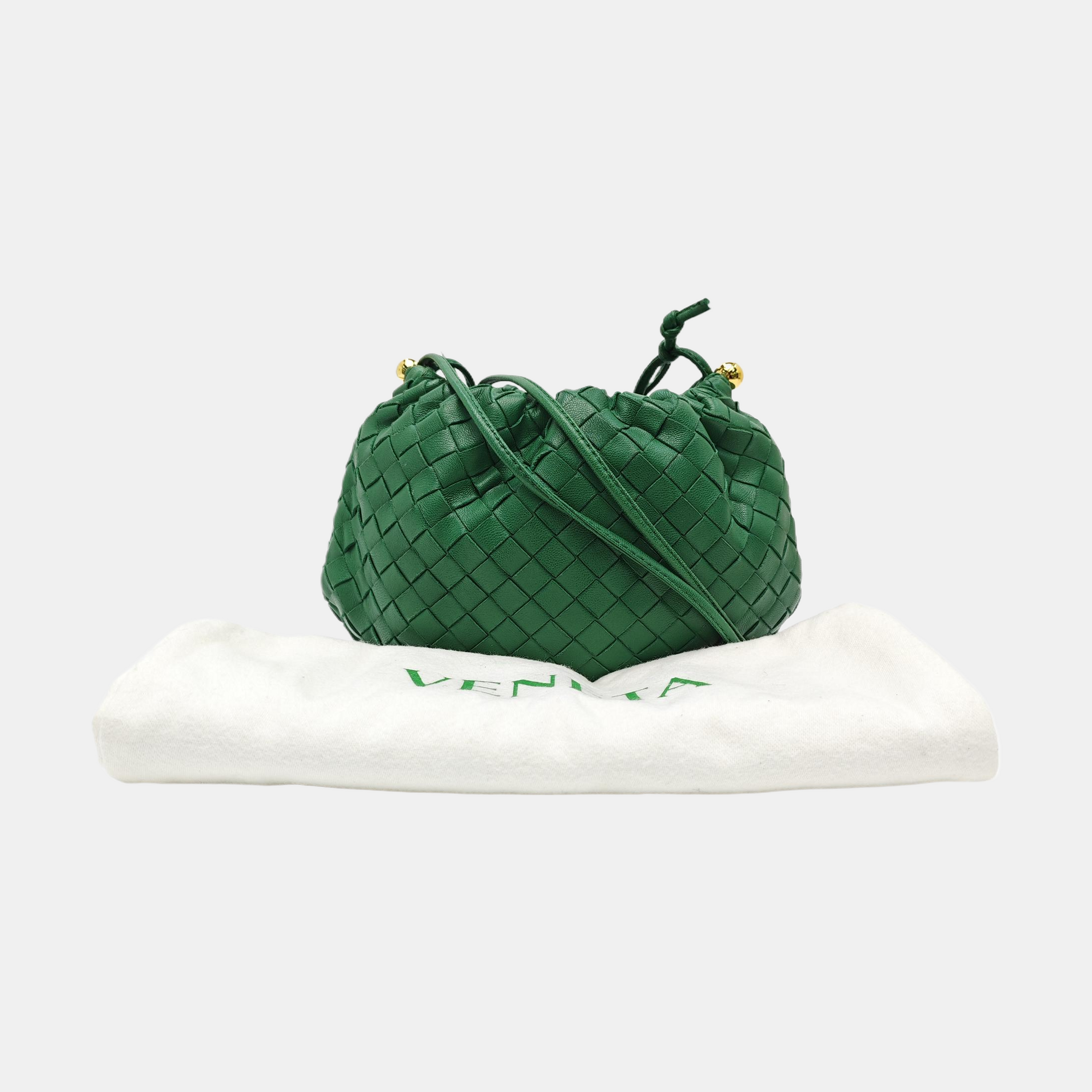 Lambskin Shoulder Bag Green