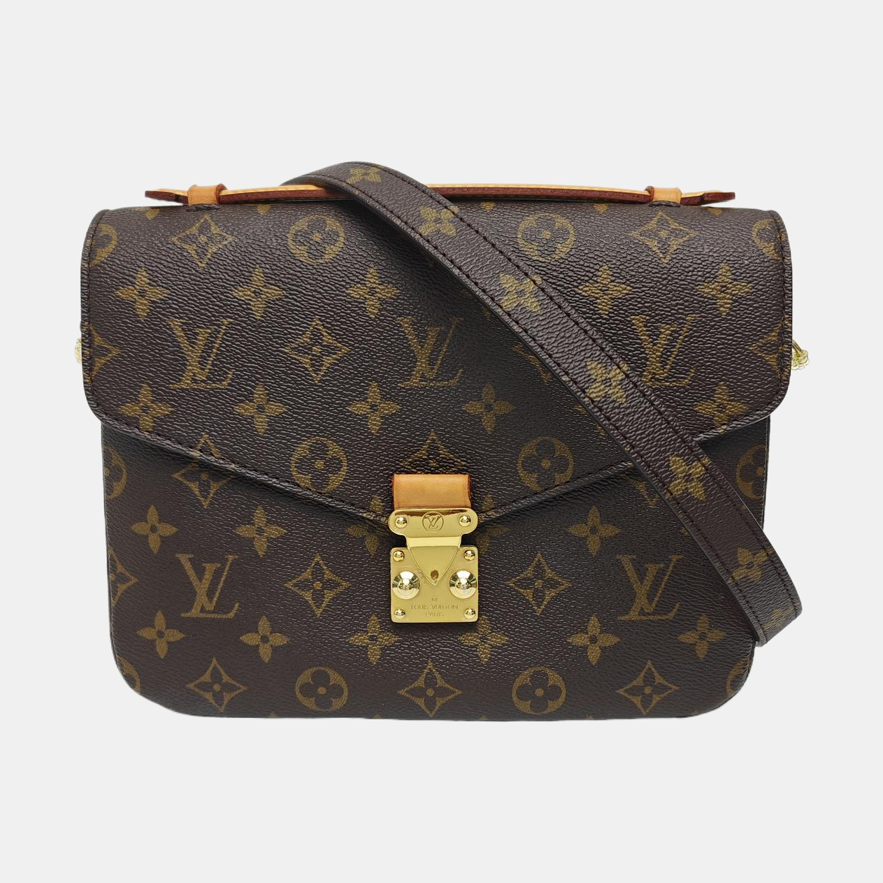 MÉTIS MM Monogram Coated Canvas Brown