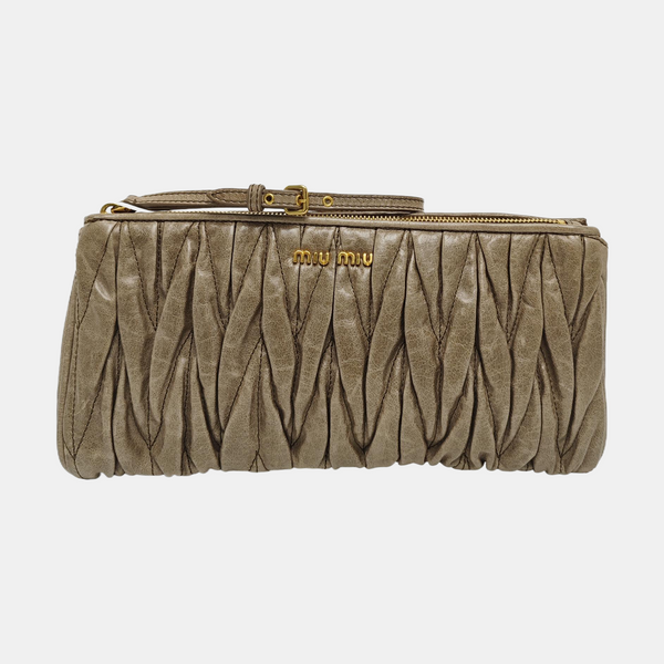 Calfskin Clutch Gray