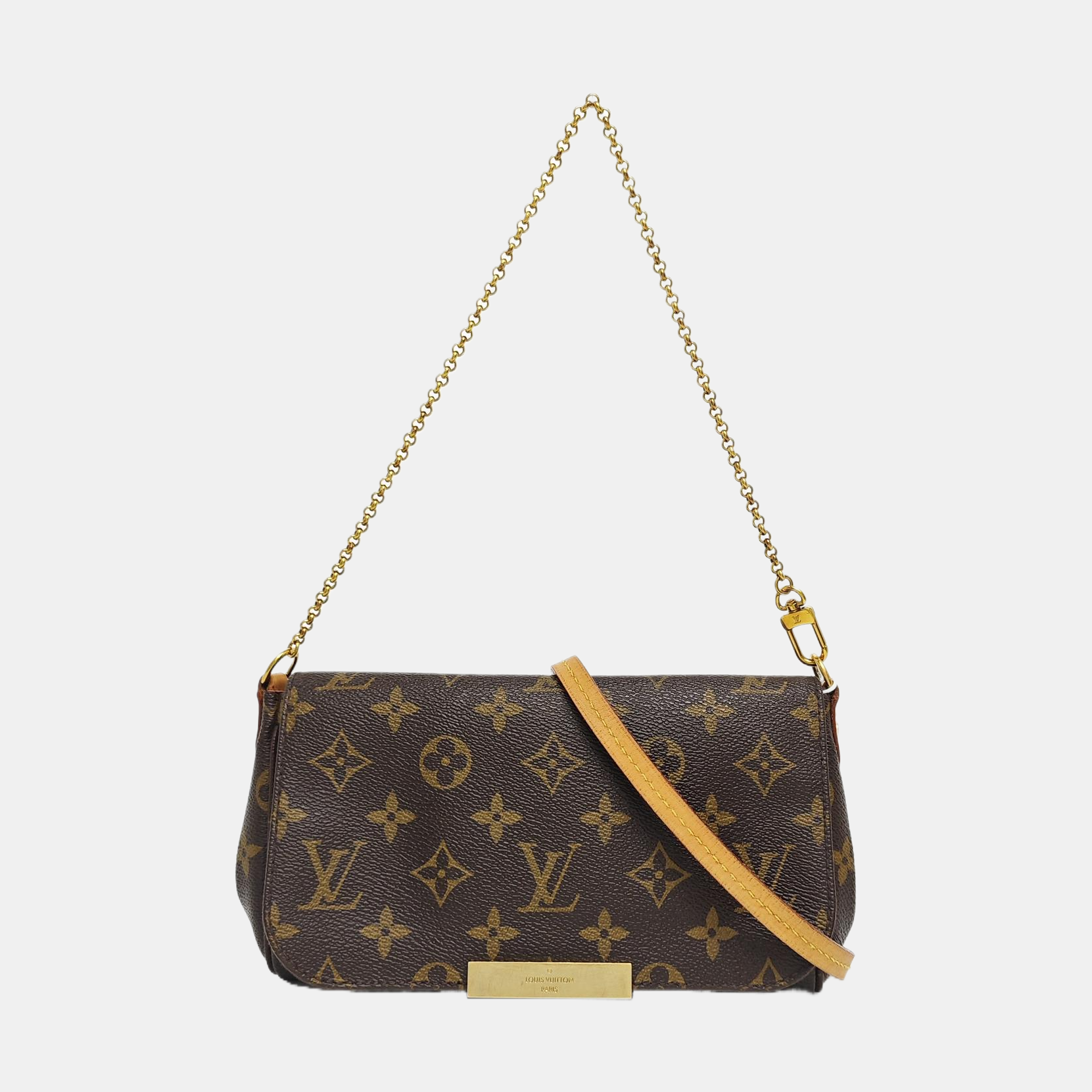 FAVORITE PM Monogram Coated Canvas Brown