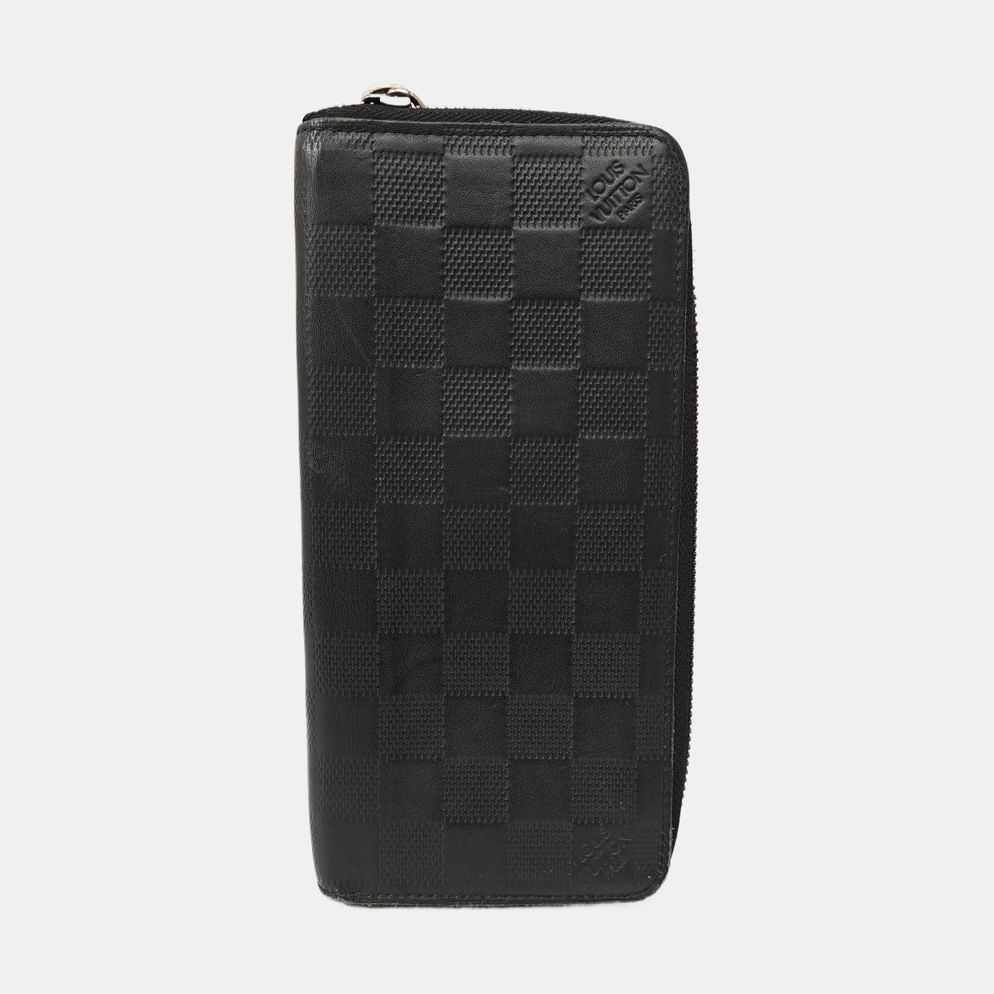 ZIPPY Damier Graphite Calfskin Black Wallet
