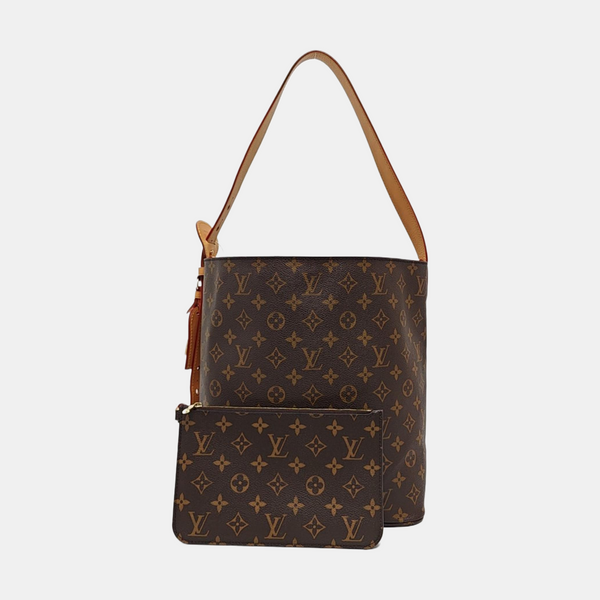 ALL IN GM Monogram Coated Canvas Brown