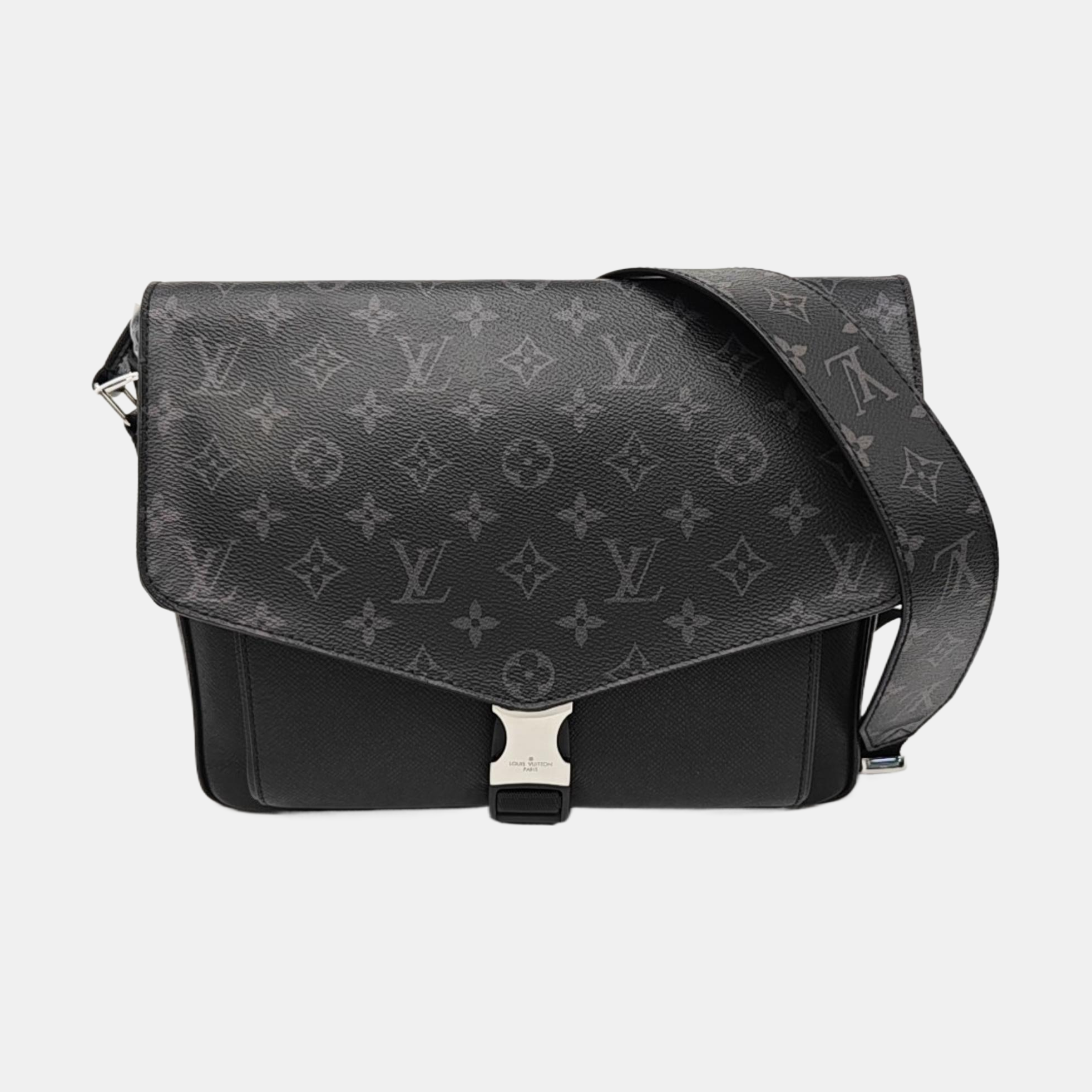 TAIGARAMA Monogram Coated Canvas Black