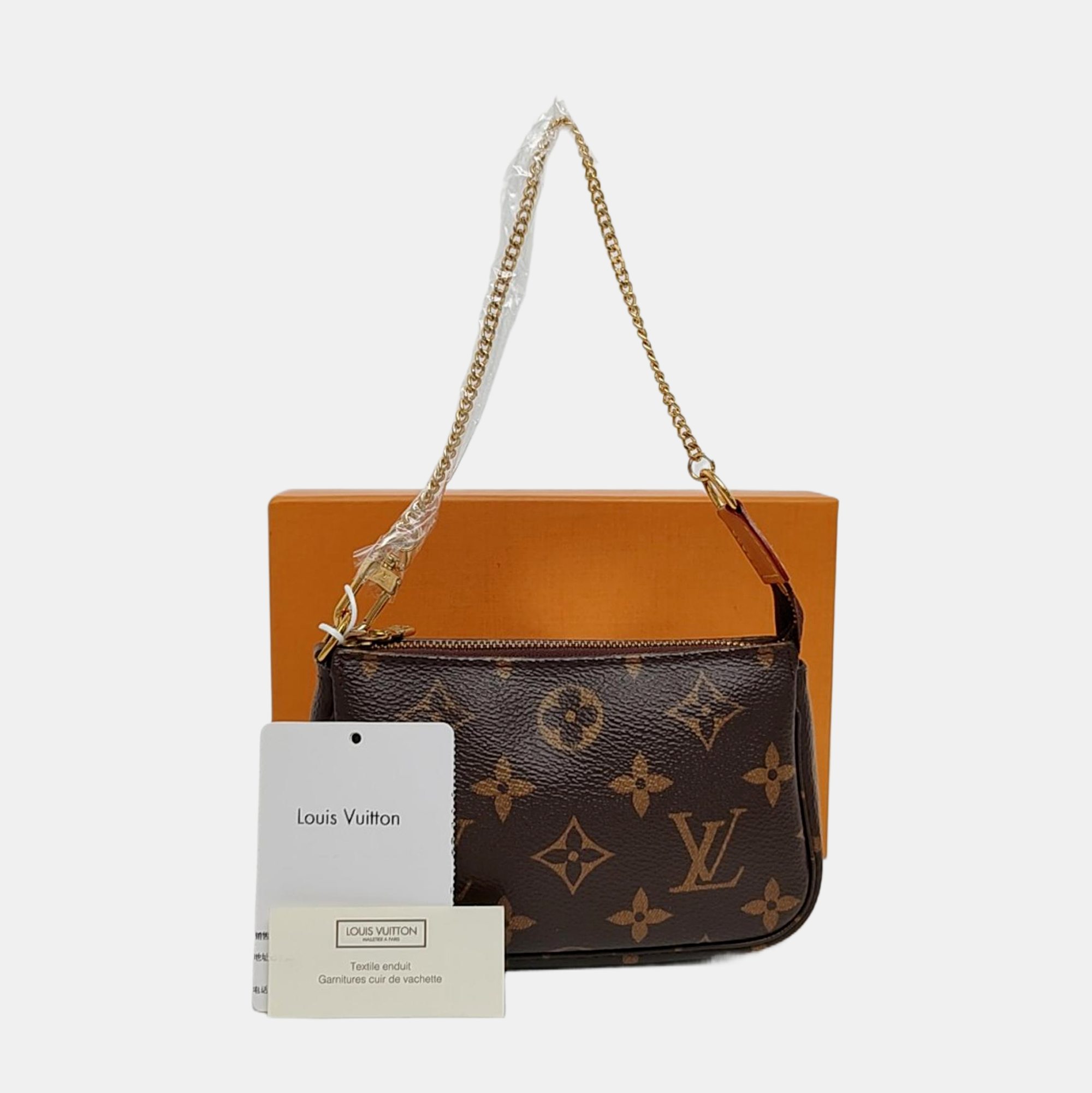 ACCESSOIRES Mini Monogram Coated Canvas Brown