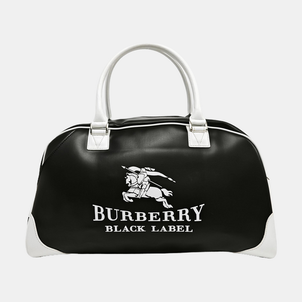 Leather Top Handle Bag Black