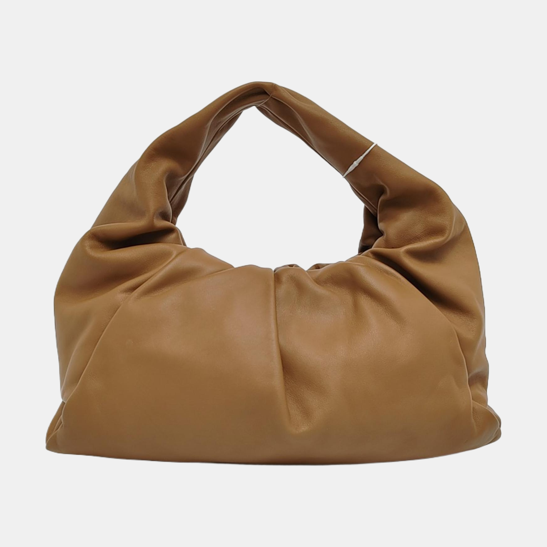 Authenticated pre-owned  The Pouch Calfskin Brown - Top Handle Bag at Looply