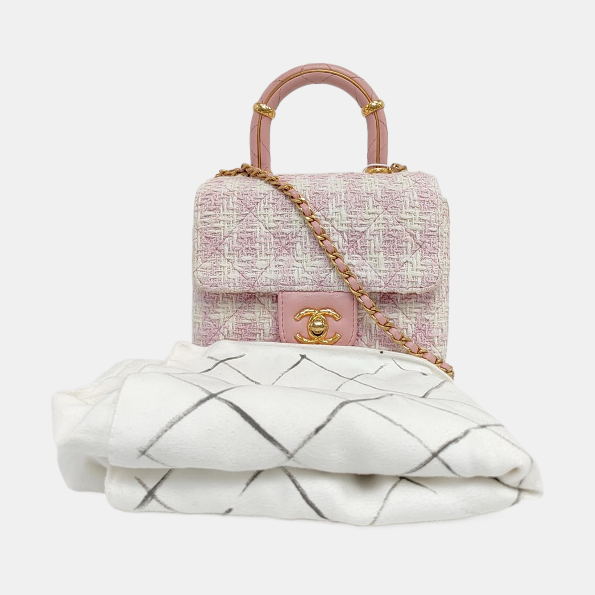 Mini Quilted Wool Pink