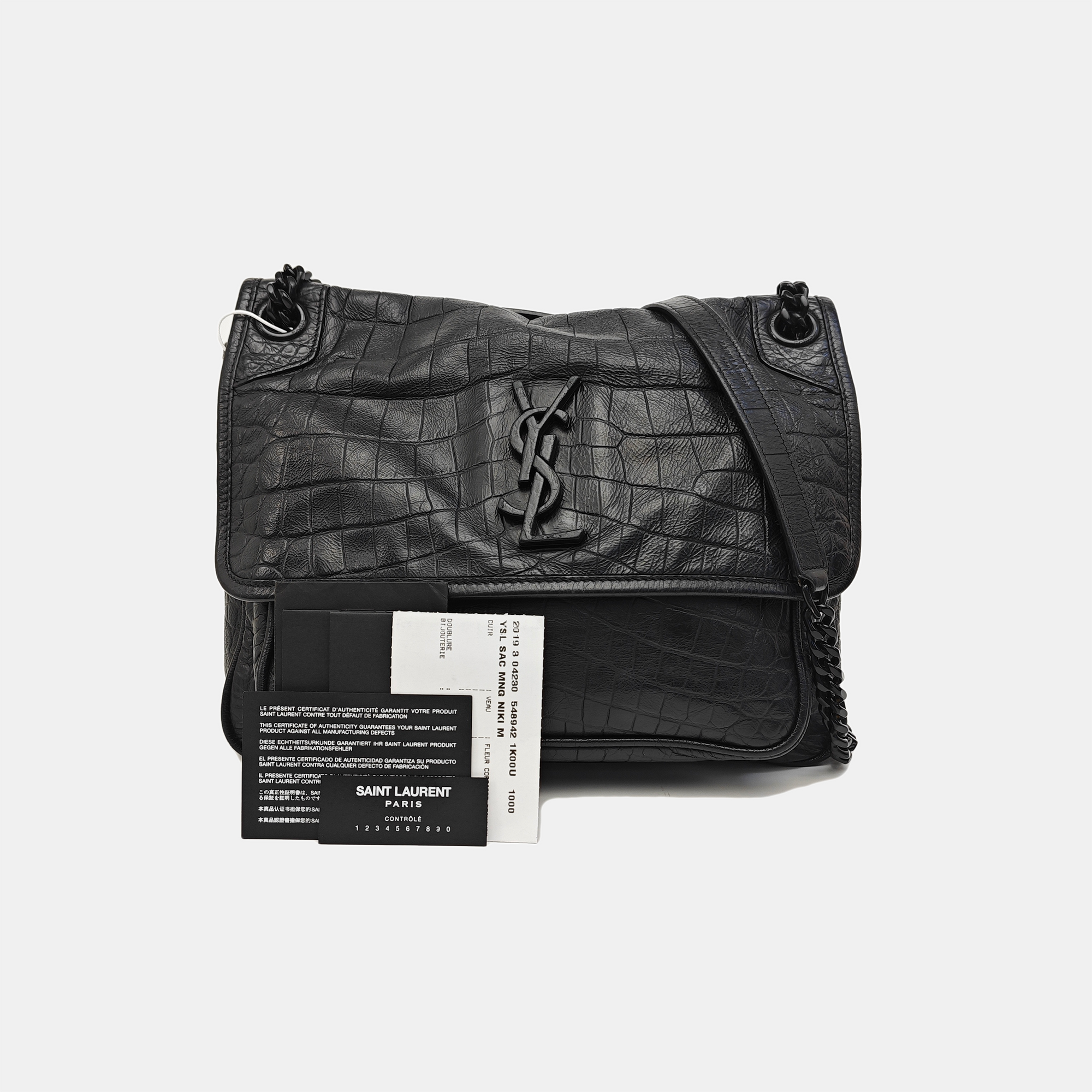 NIKI Medium Calfskin Black