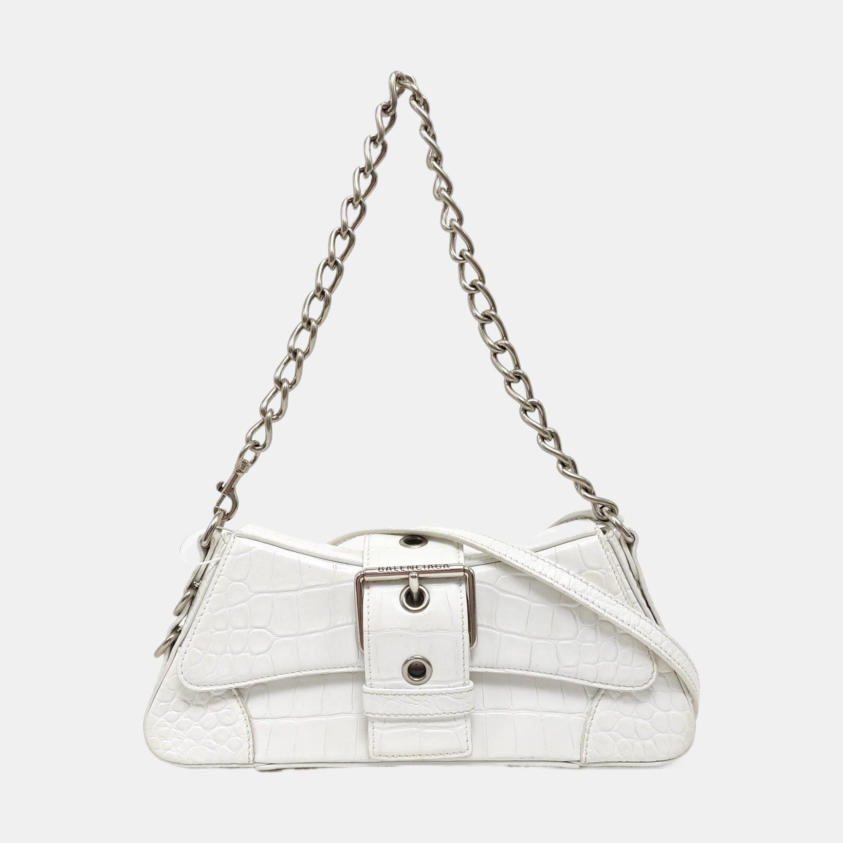 Calfskin Shoulder Bag White
