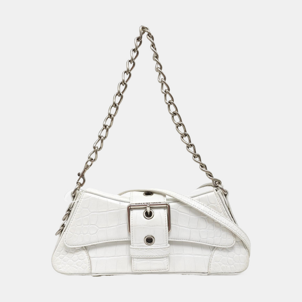 Calfskin Shoulder Bag White