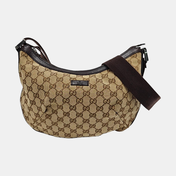GG Imprime Messenger Monogram Canvas Brown