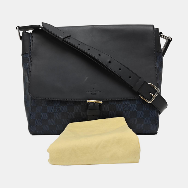 NEWPORT Damier Coated Canvas Blue