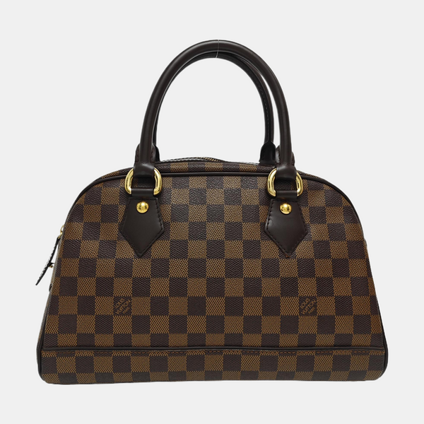 DUOMO Damier Ebene Coated Canvas Brown