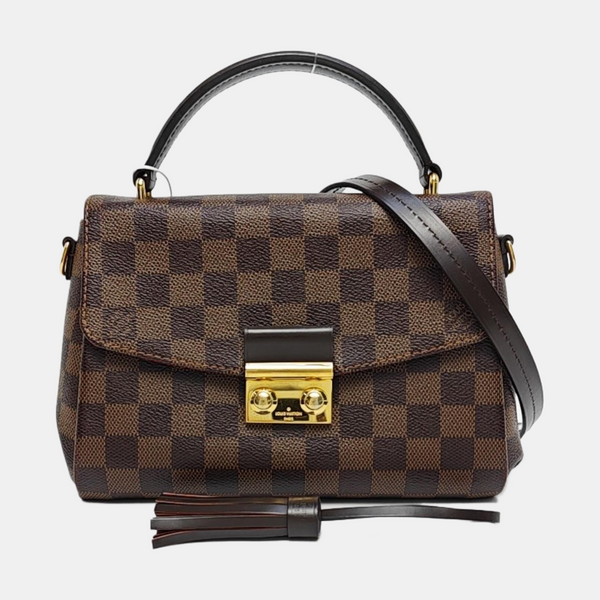 CROISETTE Damier Ebene Coated Canvas Brown