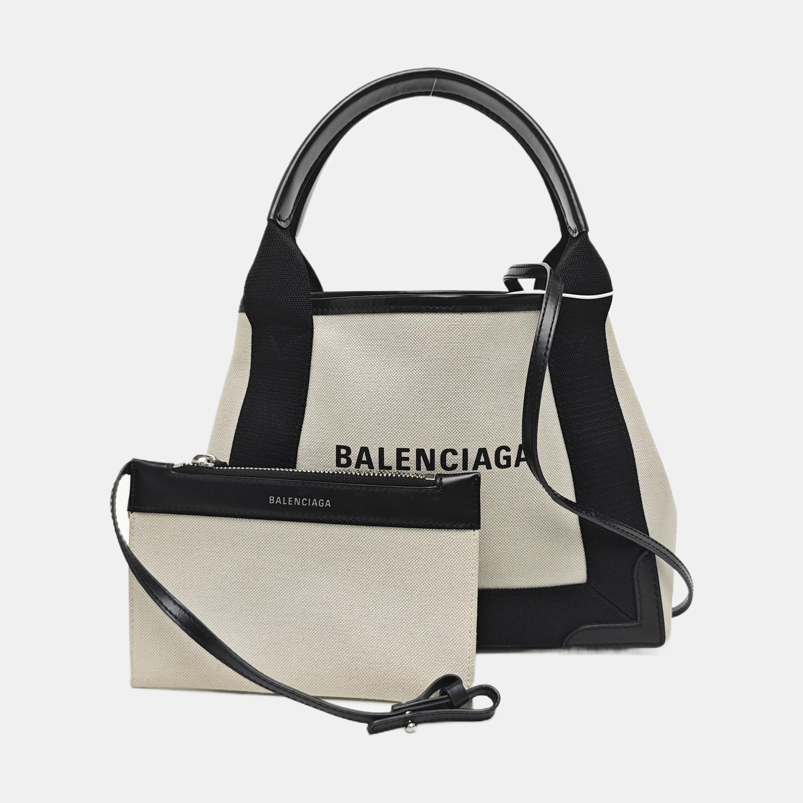Navy Mini Canvas White