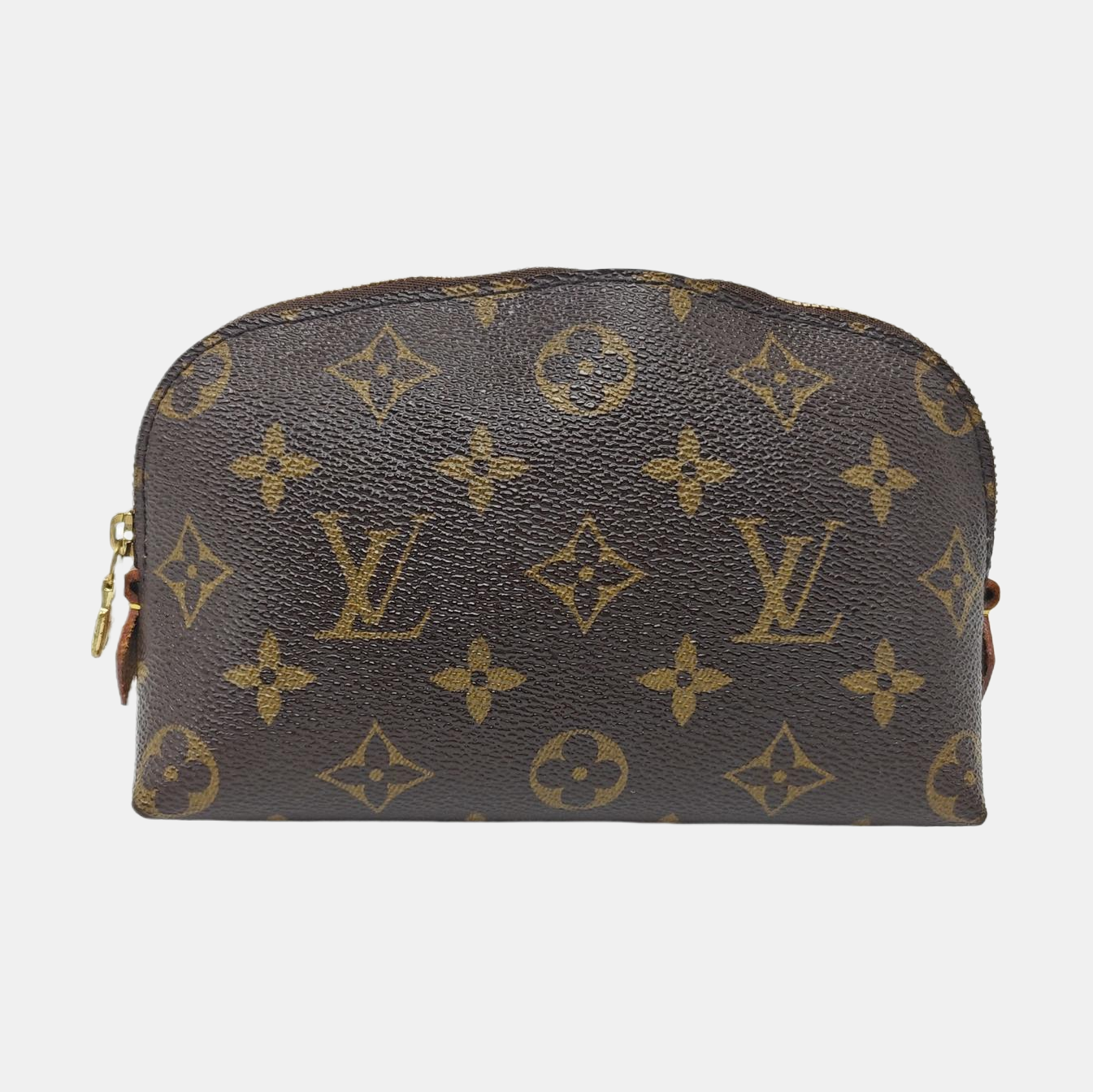 COSMETIC PM Monogram Coated Canvas Brown