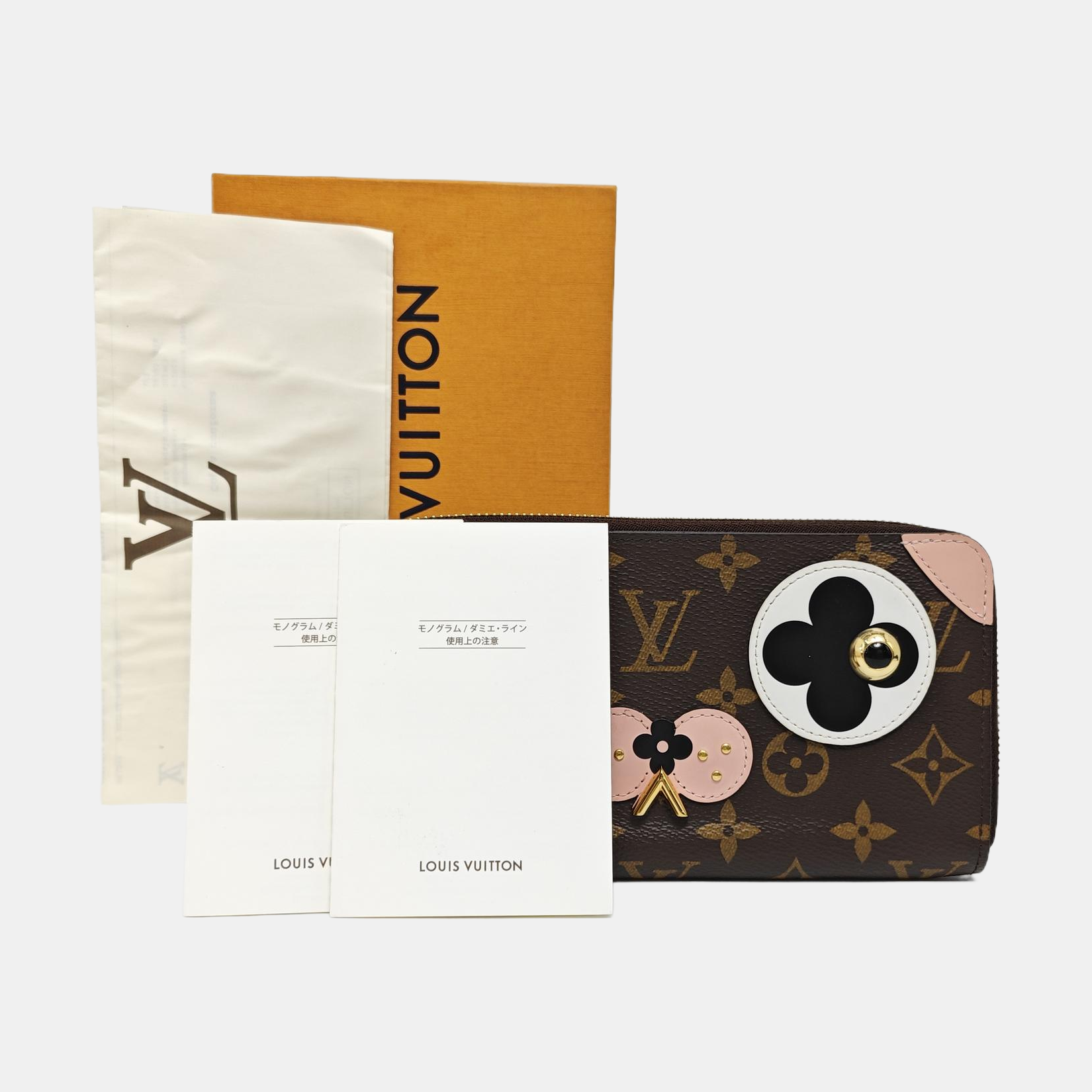 ZIPPY Monogram Coated Canvas Brown Wallet