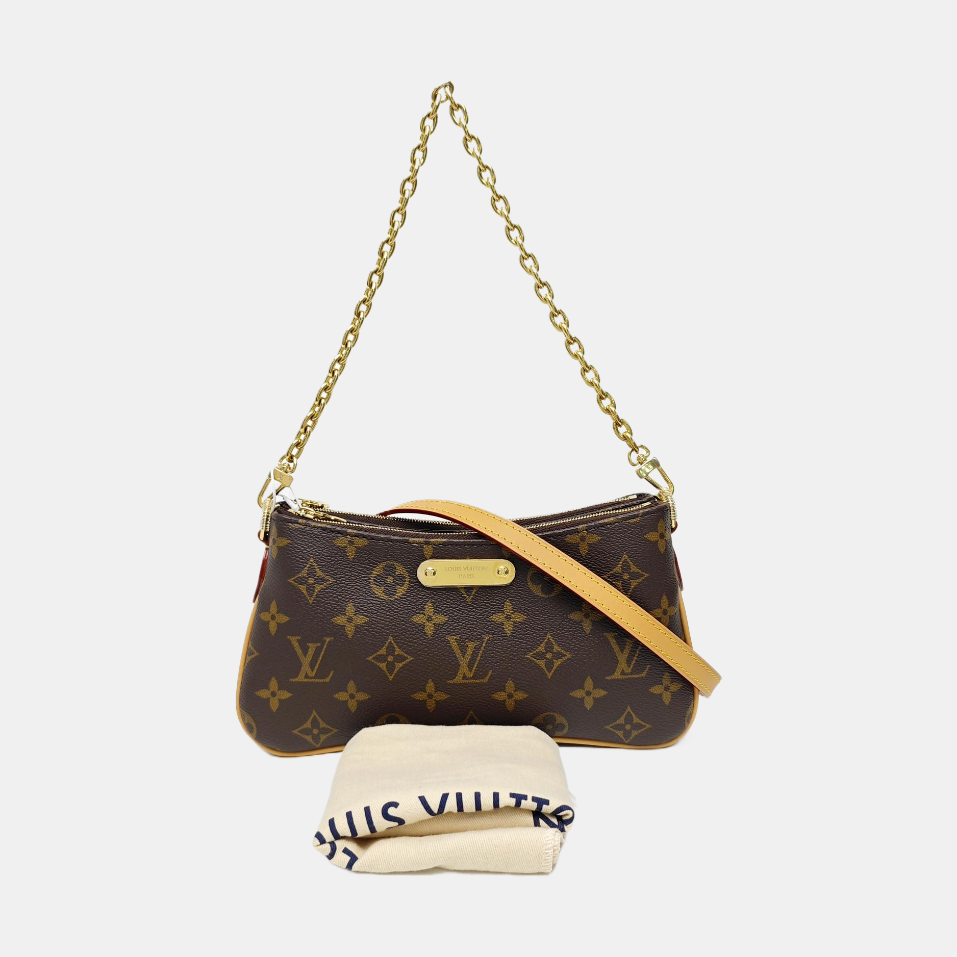 LIV POCHETTE Monogram Coated Canvas Brown