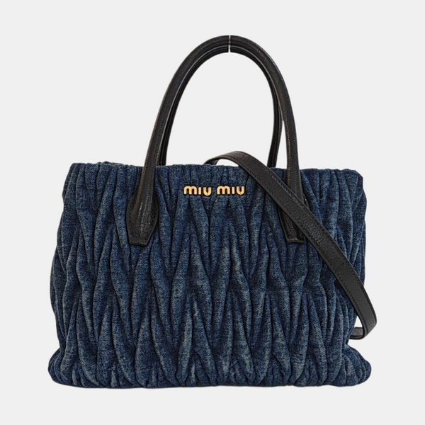 Avenue Quilted Fabric Blue