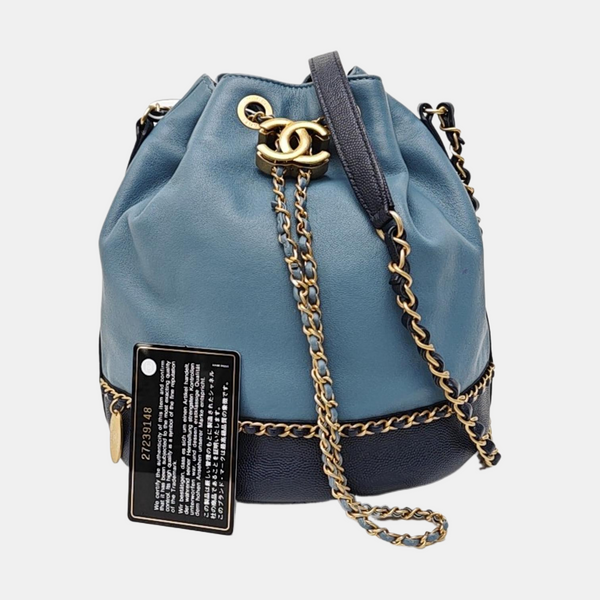 Quilted Lambskin Bucket Bag Multicolor