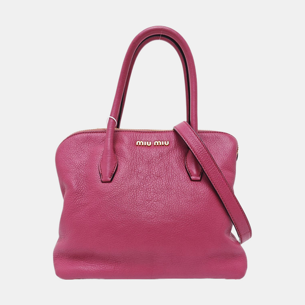 Calfskin Shoulder Bag Pink