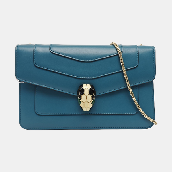 SERPENTI FOREVER Small Calfskin Blue