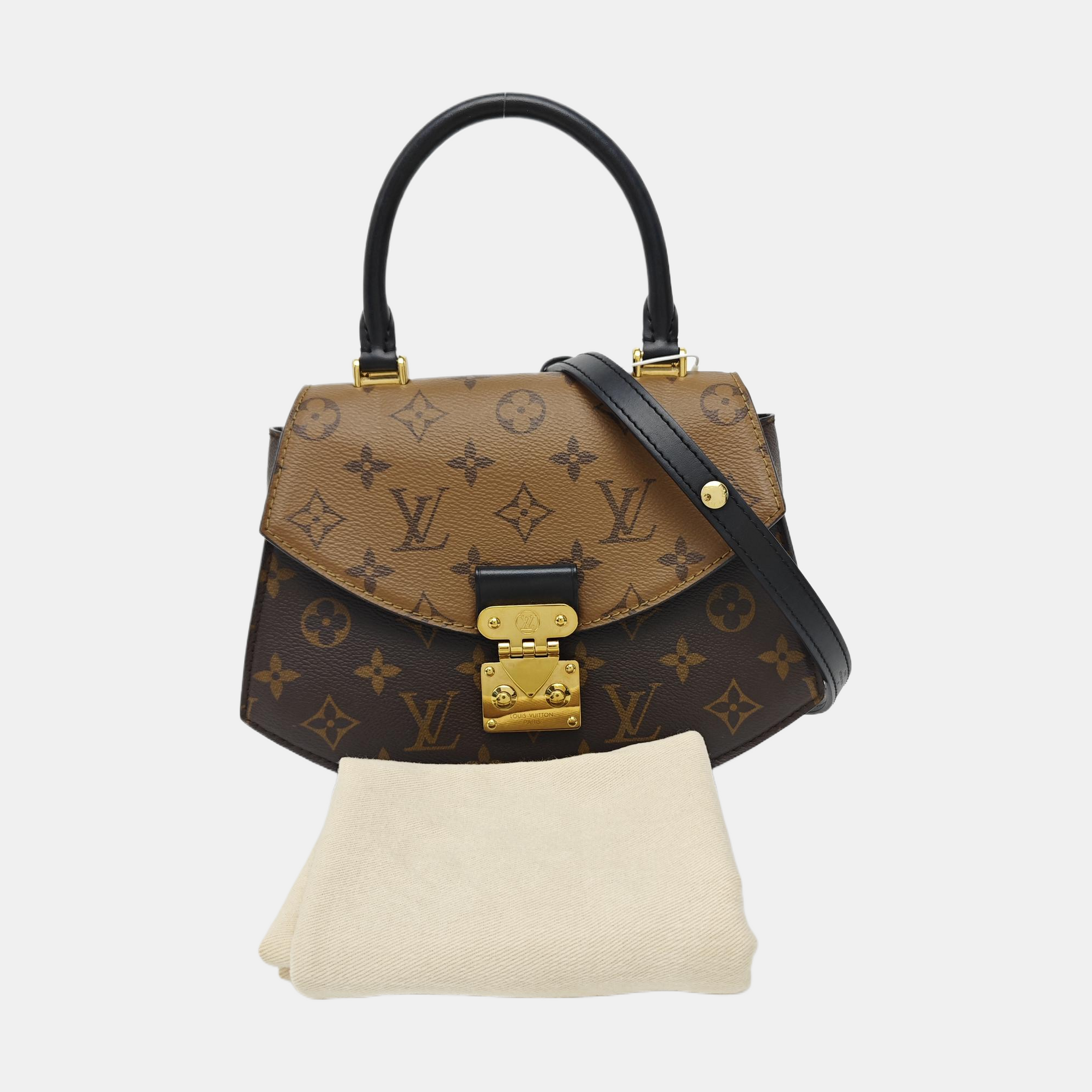 Monogram Coated Canvas Shoulder Bag Super Mini Brown