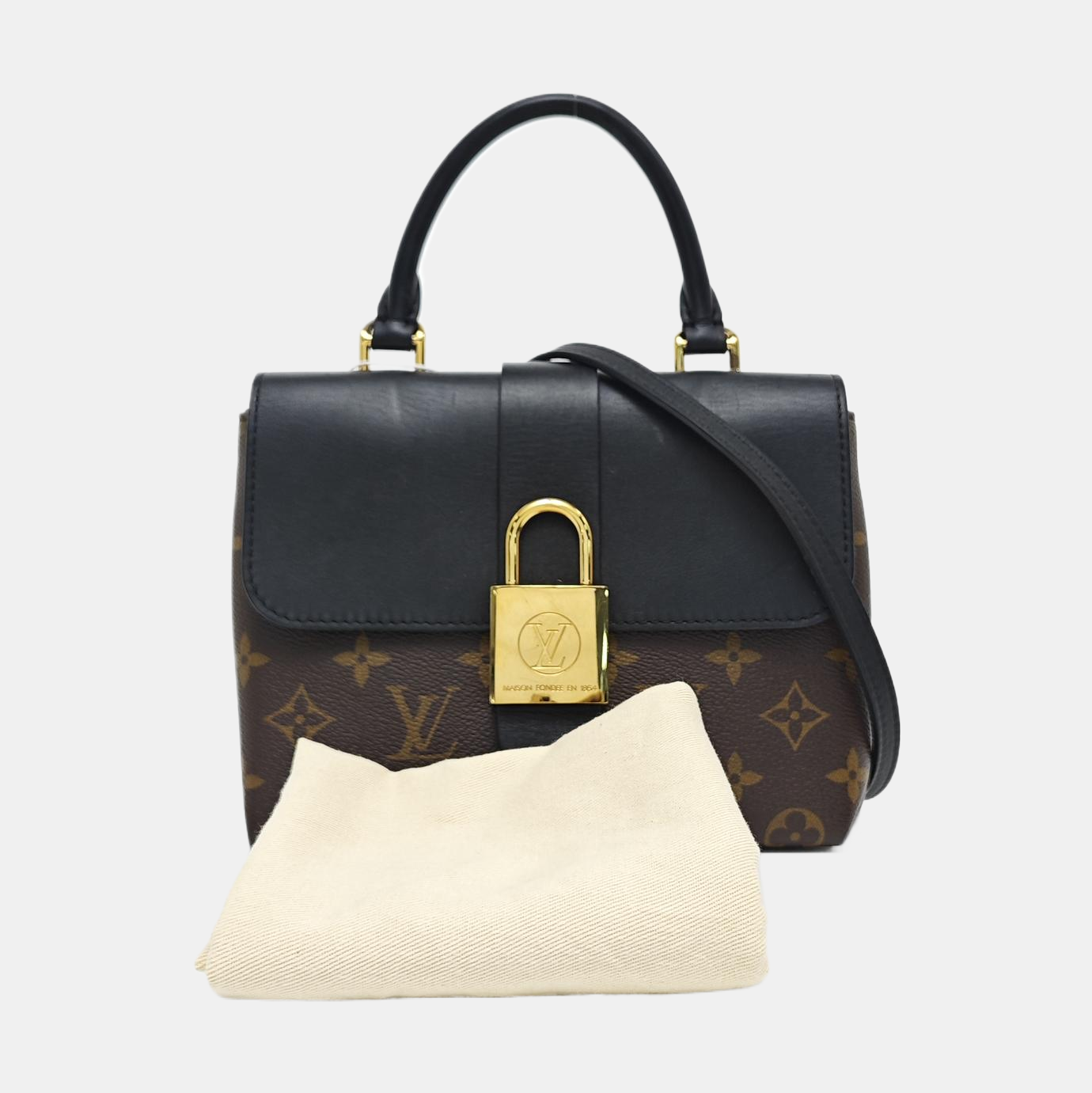 LOCKY BB Monogram Coated Canvas Brown