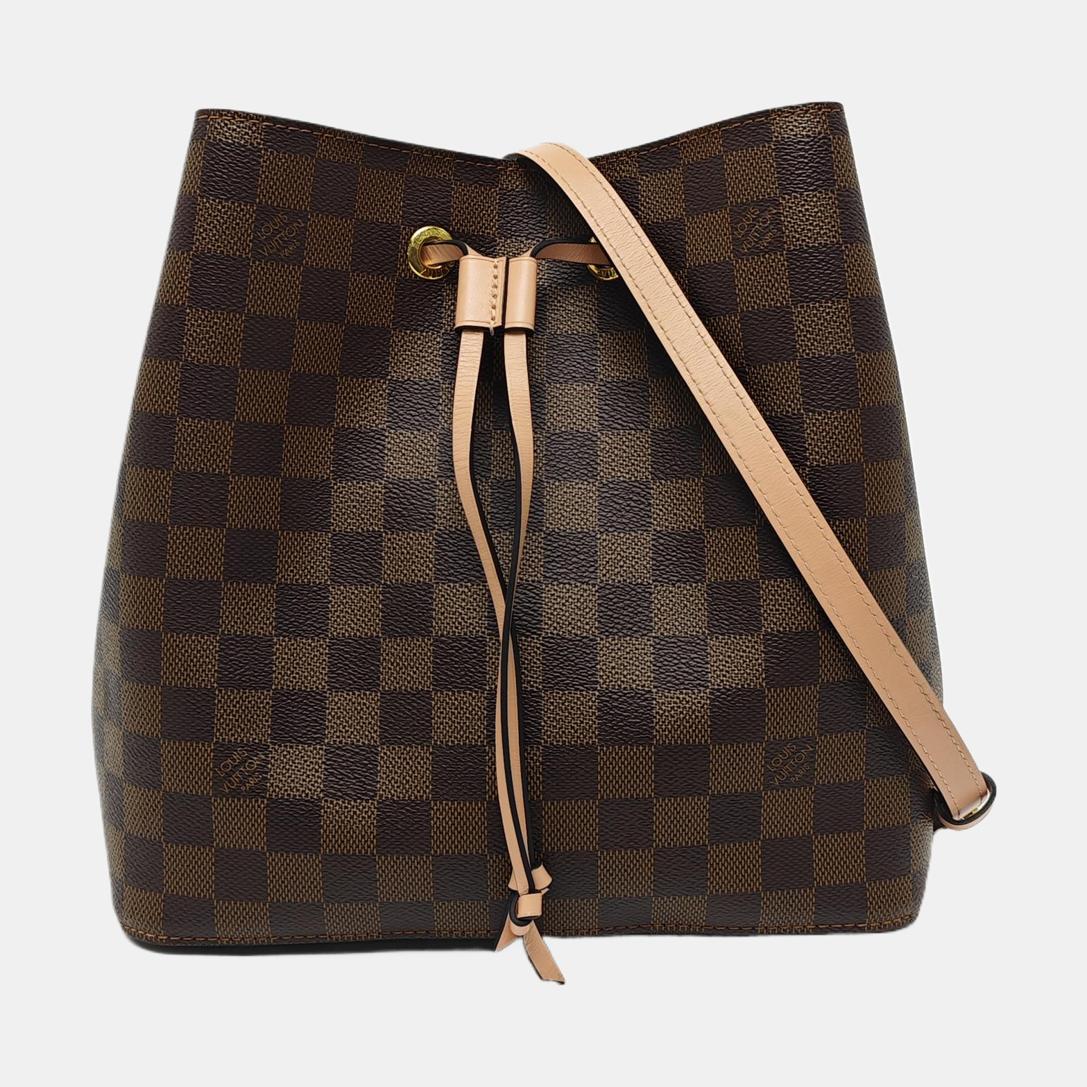 NÉONOÉ Damier Ebene Coated Canvas Brown