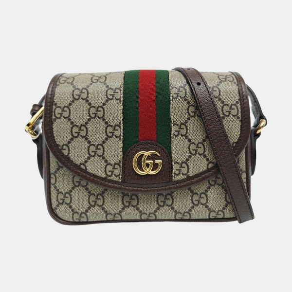 Monogram Coated Canvas Shoulder Bag Beige