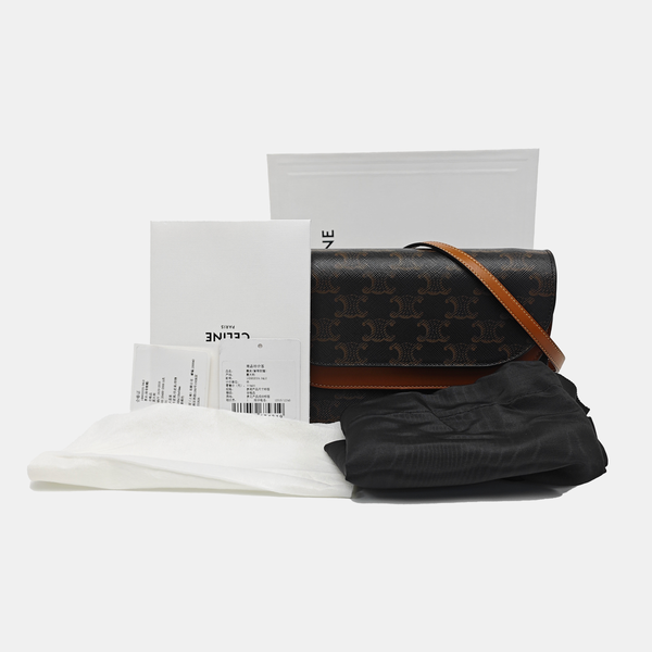 TRIOMPHE CANVAS Small Coated Canvas Brown