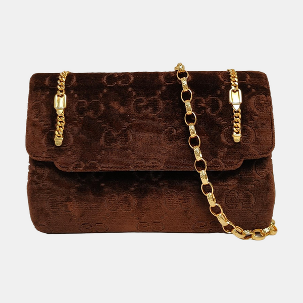 Monogram Velvet Brown