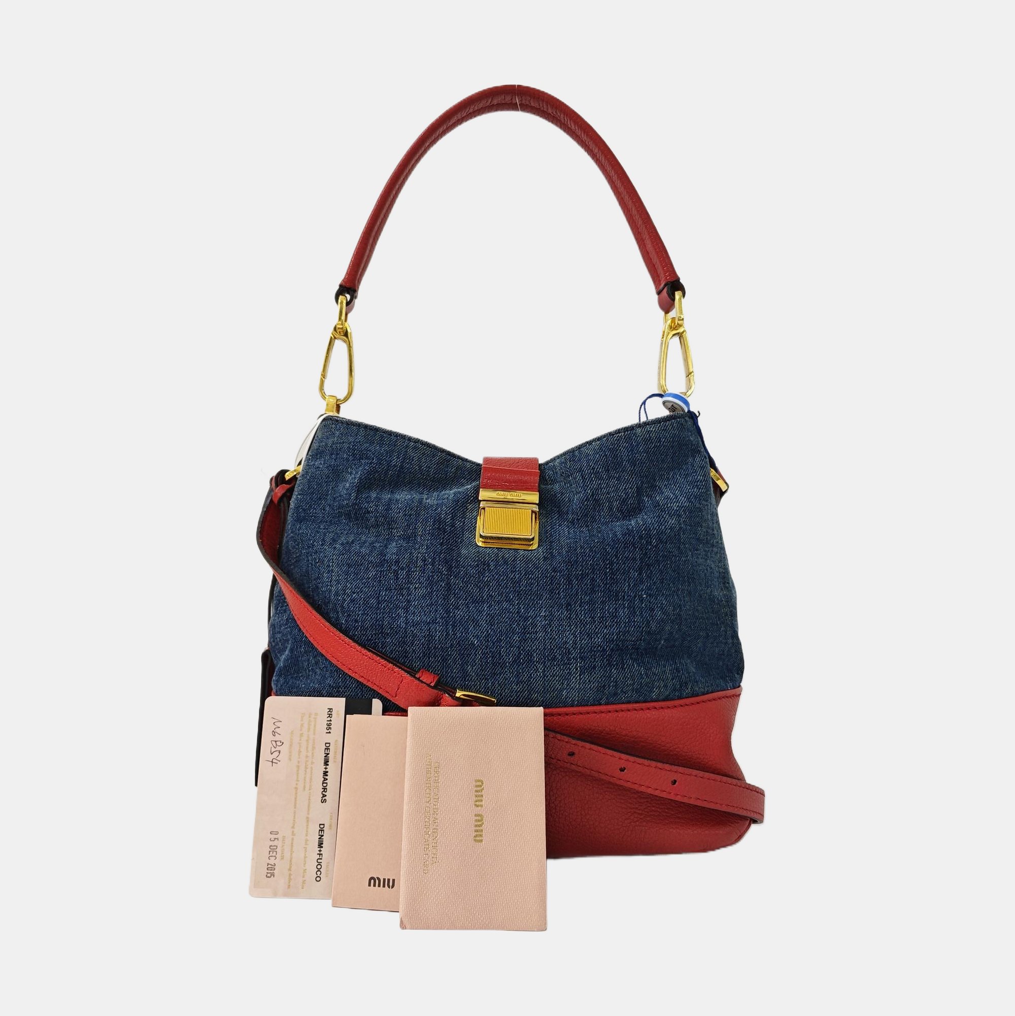 Denim Shoulder Bag Blue