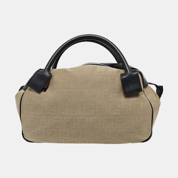 Canvas Top Handle Bag Brown
