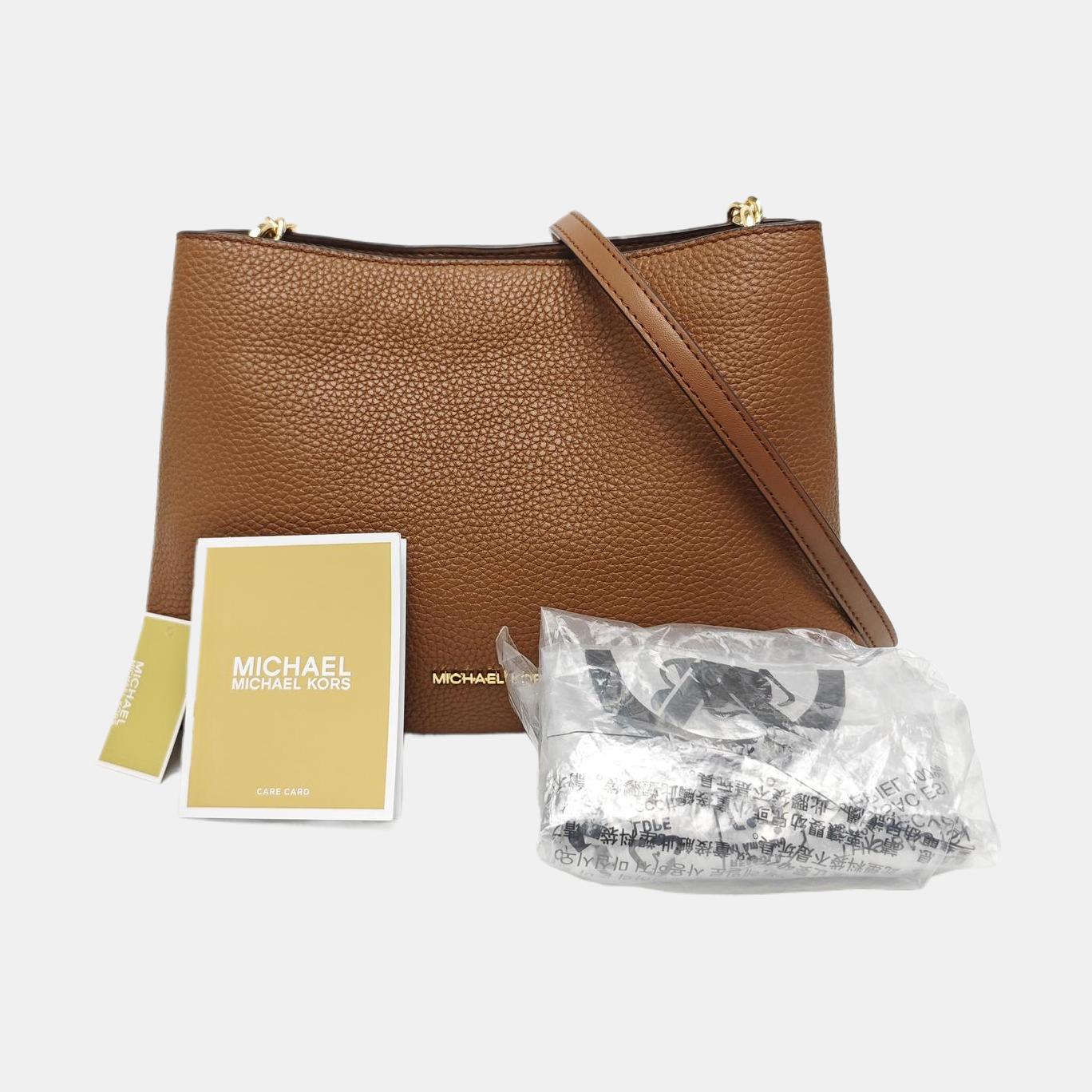 Calfskin Shoulder Bag Brown