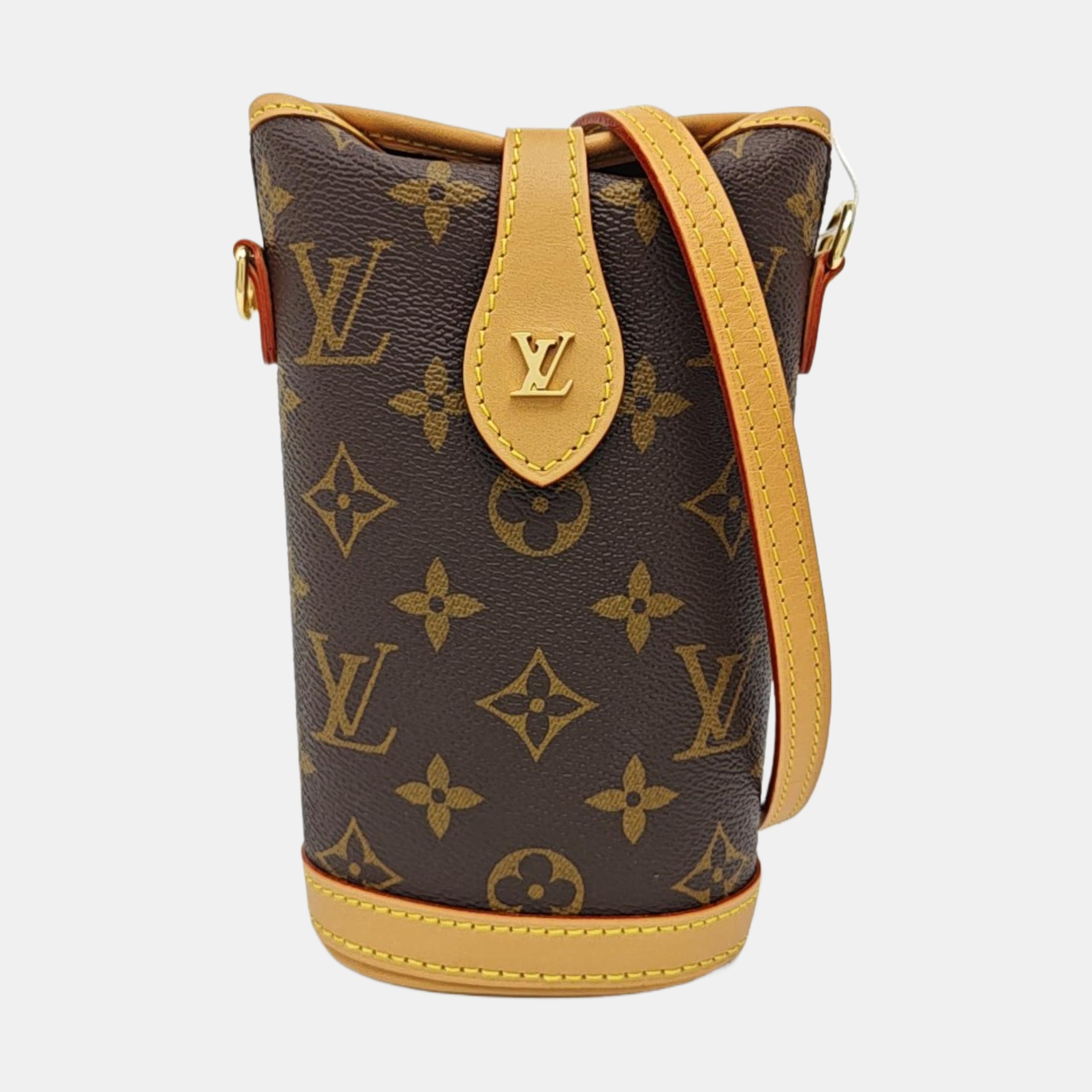 FOLD ME Monogram Coated Canvas Brown