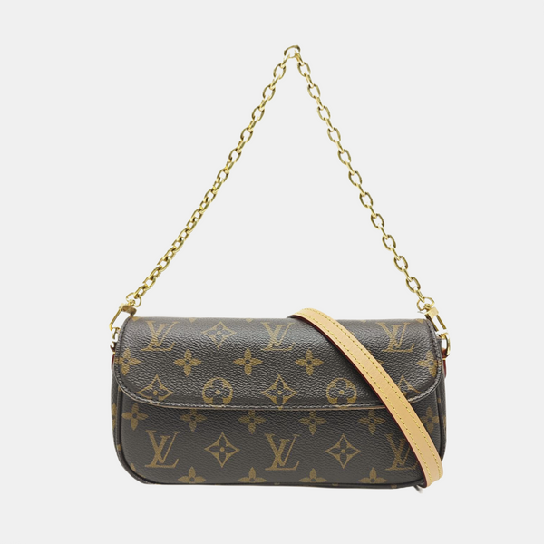 IVY Monogram Coated Canvas Brown