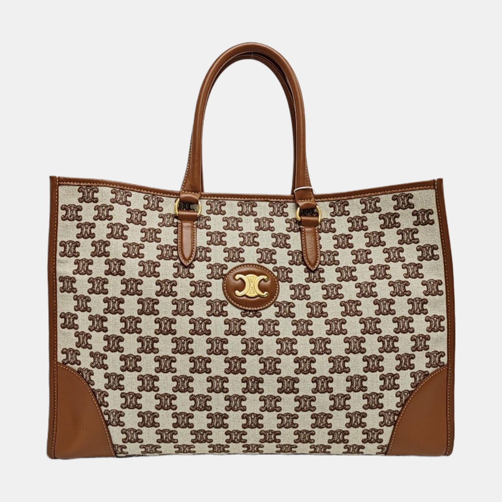 Fabric Tote Bag Brown