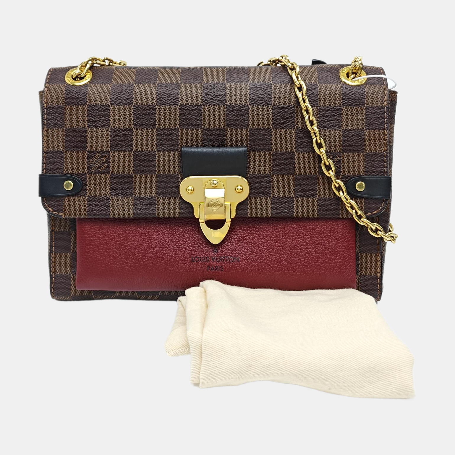 VAVIN PM Damier Ebene Coated Canvas Brown