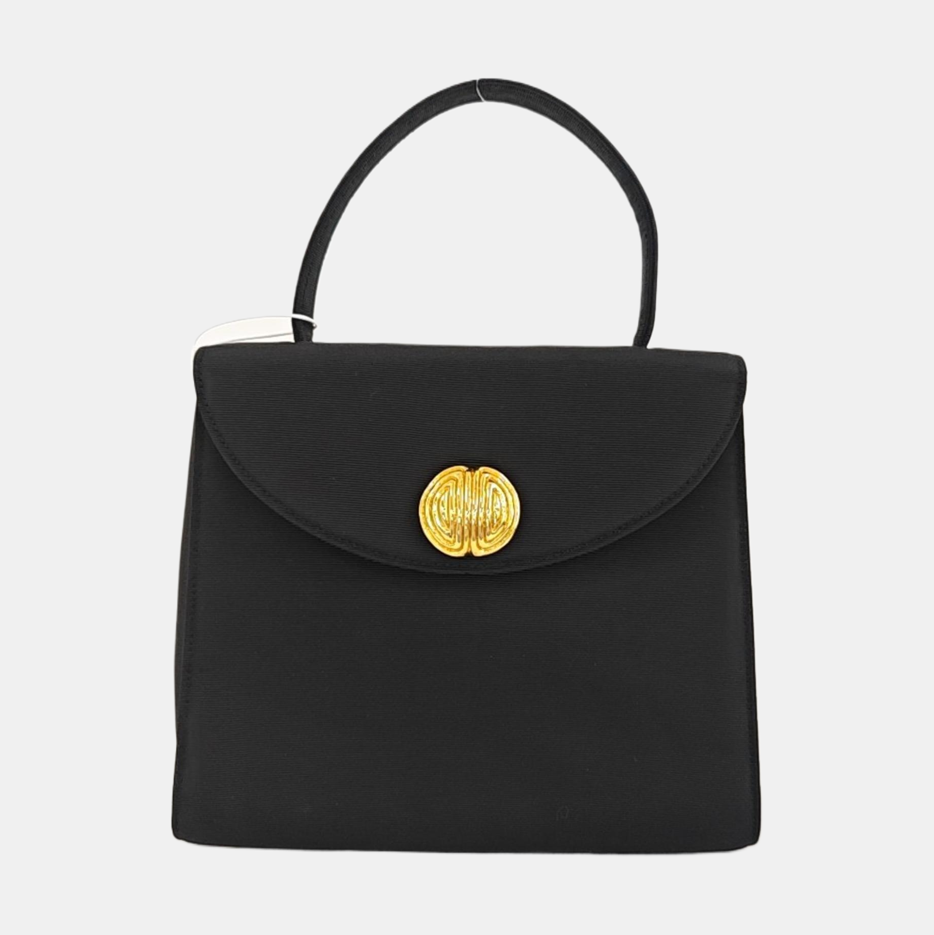 Fabric Top Handle Bag Black