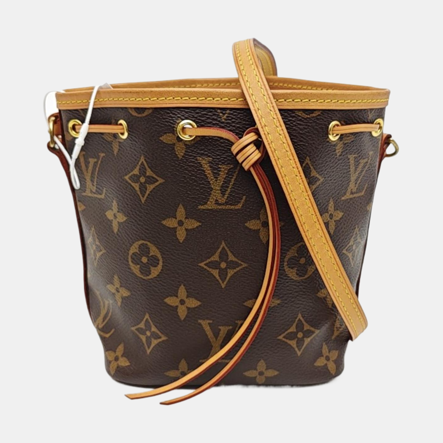 NÉONOÉ Nano Monogram Coated Canvas Brown