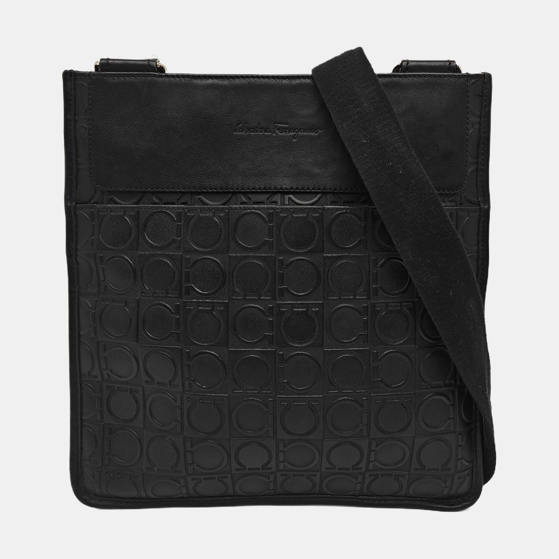 Calfskin Shoulder Bag Black
