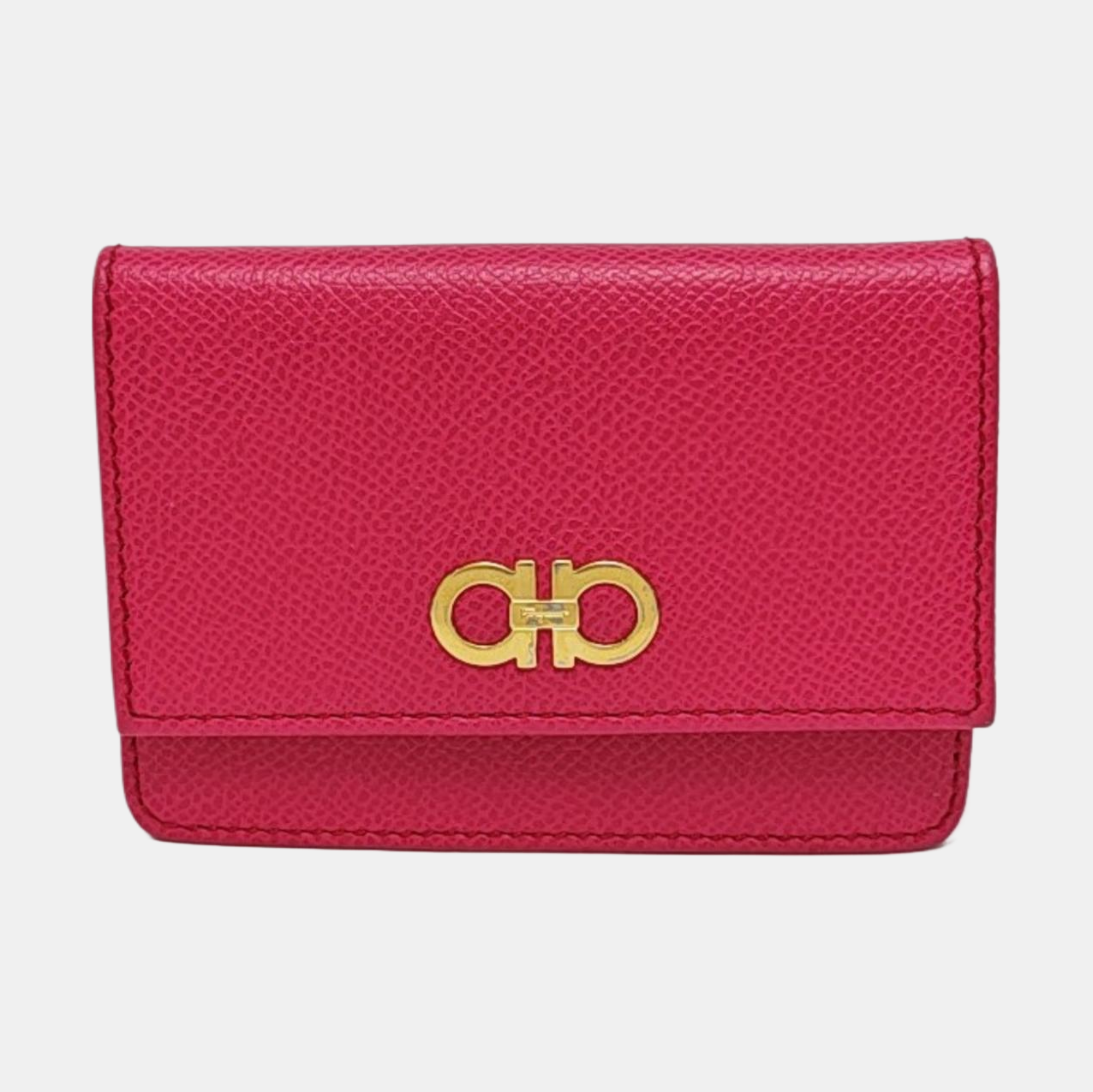 Calfskin Card Holder Red