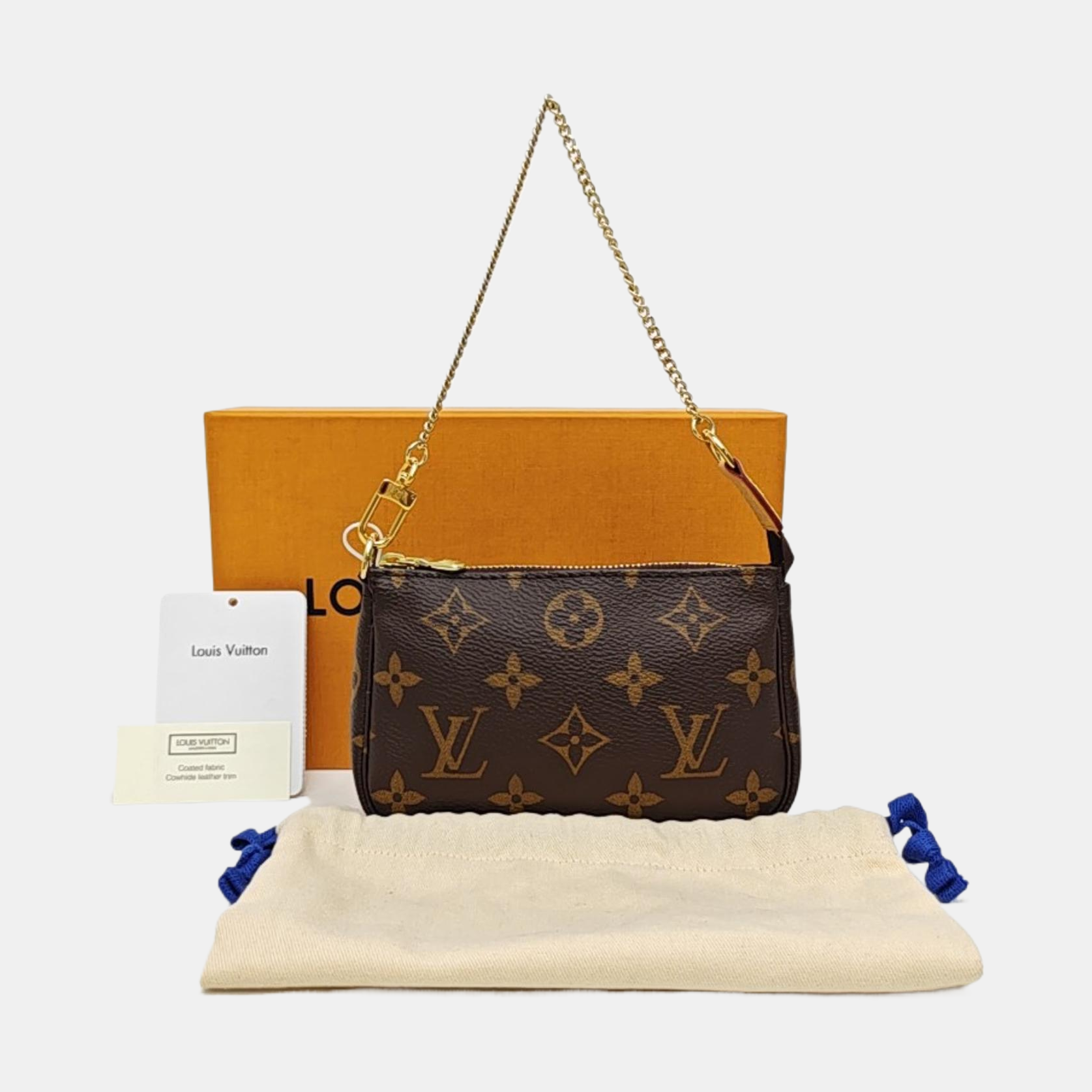 ACCESSOIRES Mini Monogram Coated Canvas Brown