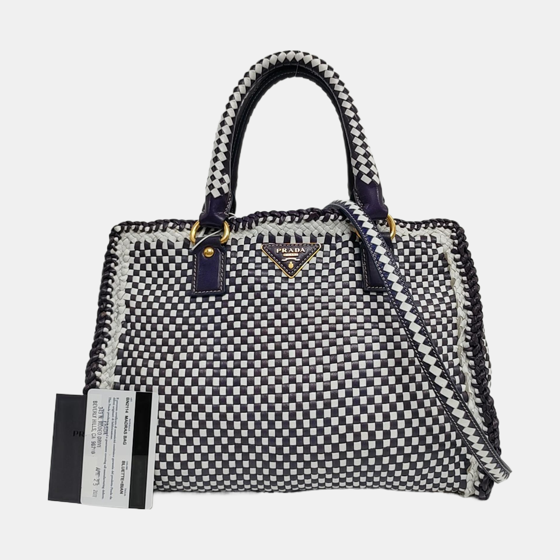 Calfskin Shoulder Bag Multicolor