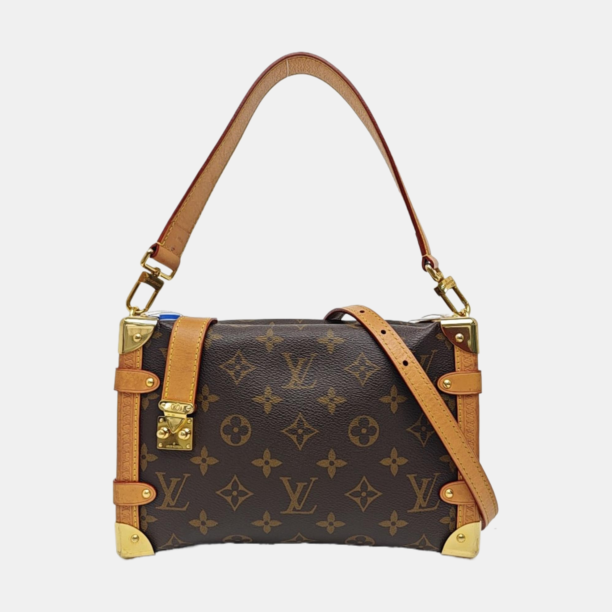SIDE TRUNK MM Monogram Coated Canvas Brown