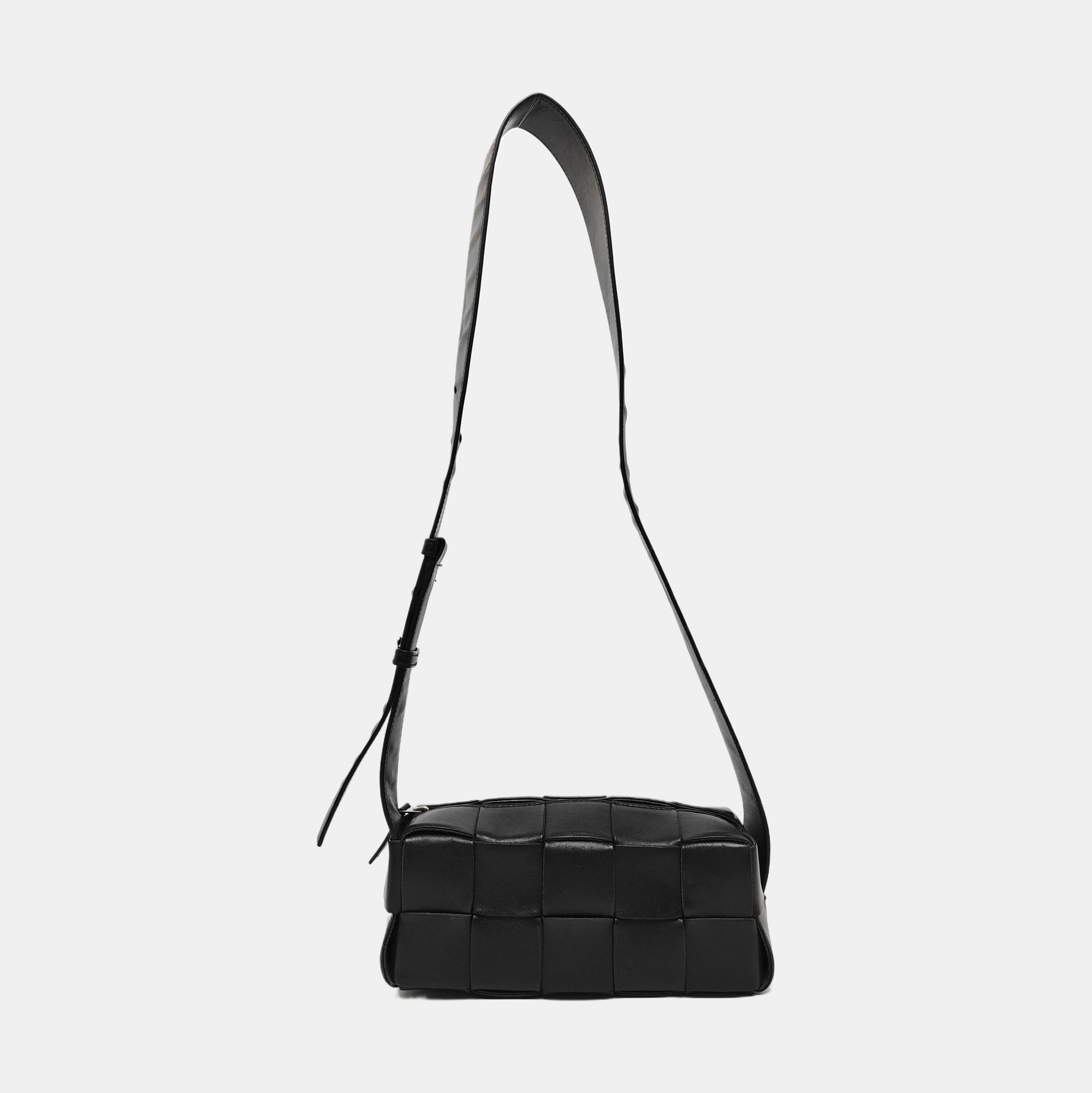 Brick Cassette Small Calfskin Black