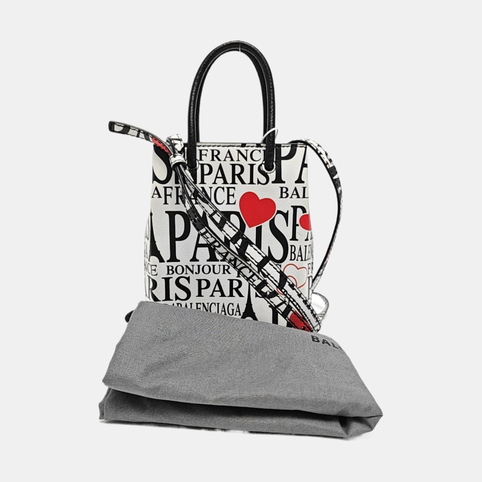 Shopping Bag Calfskin White