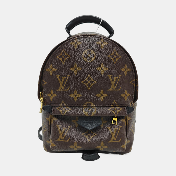 PALM SPRINGS Mini Monogram Coated Canvas Brown
