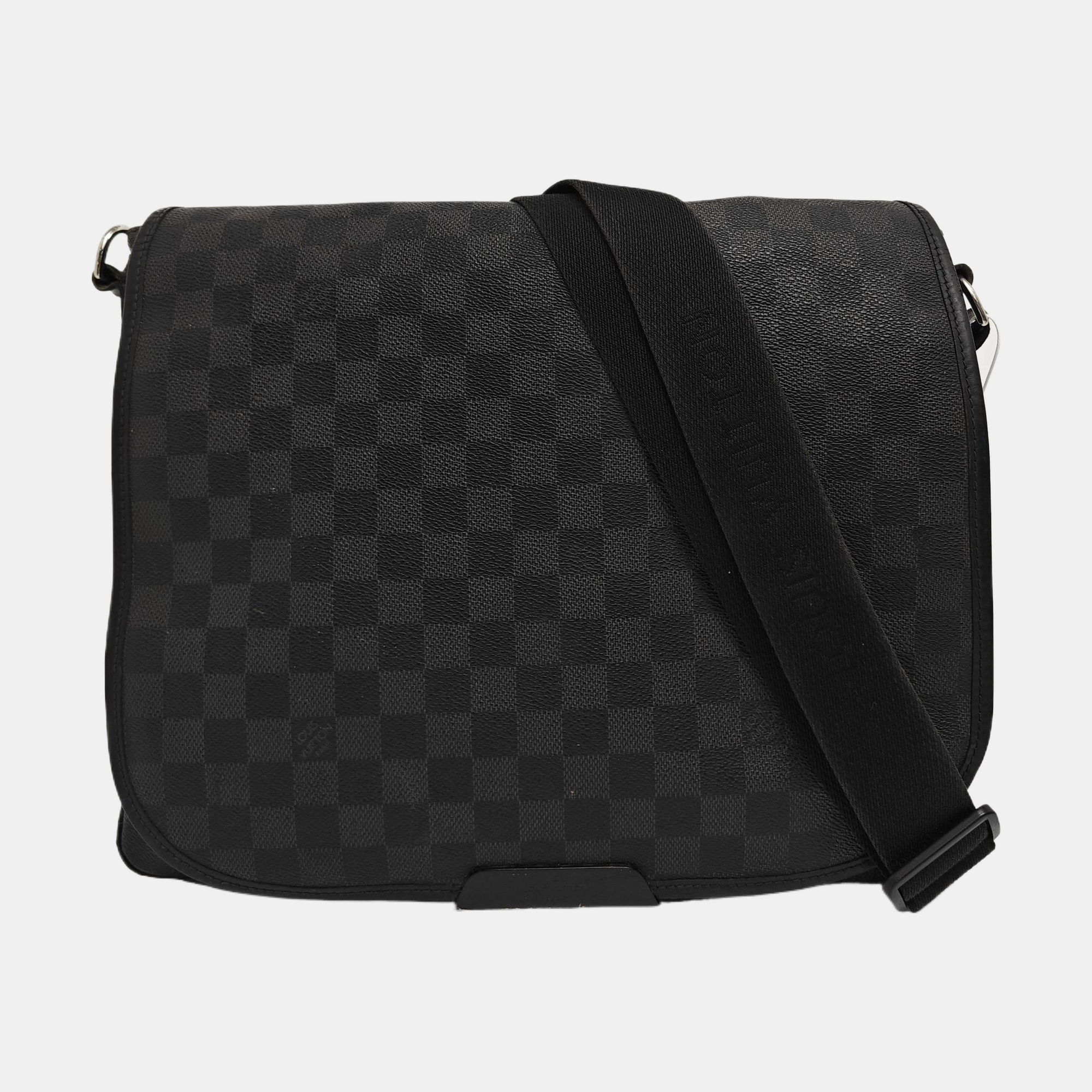 DANIEL MM Damier Graphite Coated Canvas Gray